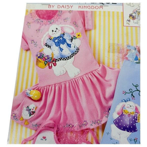 Daisy Kingdom No-Sew Fabric Applique Bunches of Bunnies Iron On #6270 Rabbit - Picture 2 of 6